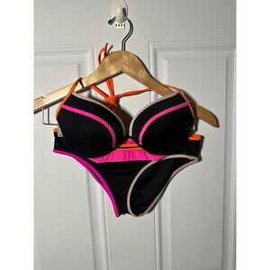 Victoria Secret Banded Hottie Halter Swim Set